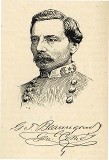 line drawing of General Beauregard