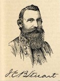 line drawing of General JEB Stuart